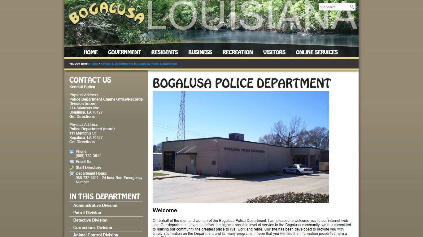 City of Bogalusa, Louisiana / Bogalusa Police Department