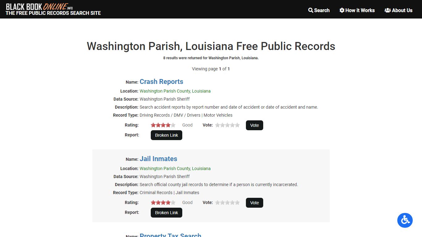 Washington Parish, LA Free Public Records | Criminal ...